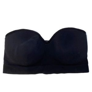 Black Strapless Bandeau Bra